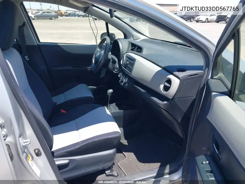 2013 Toyota Yaris Le VIN: JTDKTUD33DD567765 Lot: 42640373