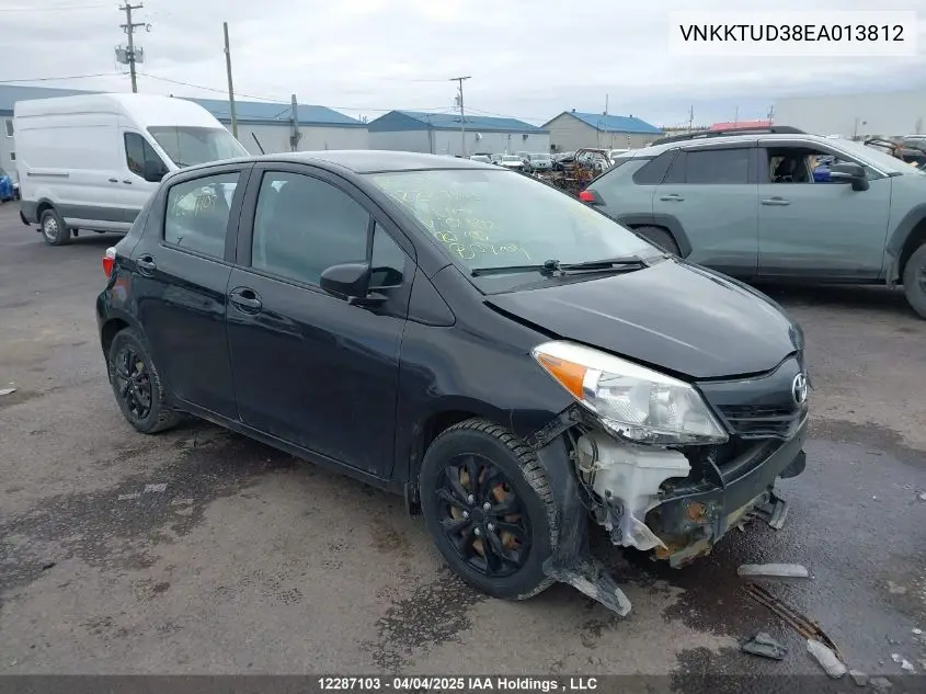 2014 Toyota Yaris Le VIN: VNKKTUD38EA013812 Lot: 12287103