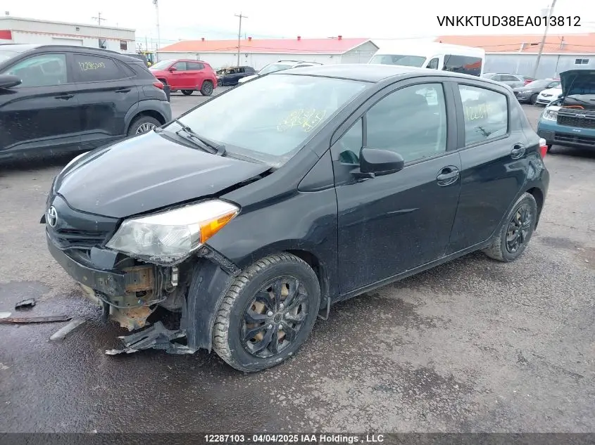 2014 Toyota Yaris Le VIN: VNKKTUD38EA013812 Lot: 12287103