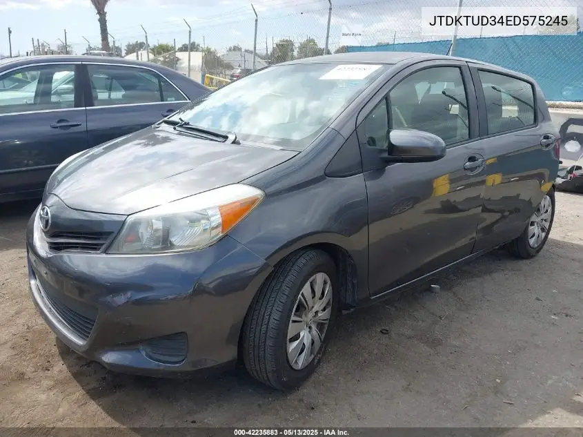 jtdktud34ed575245 JTDKTUD34ED575245 2014 Toyota Yaris Le (Tmc/Cbu Plant)