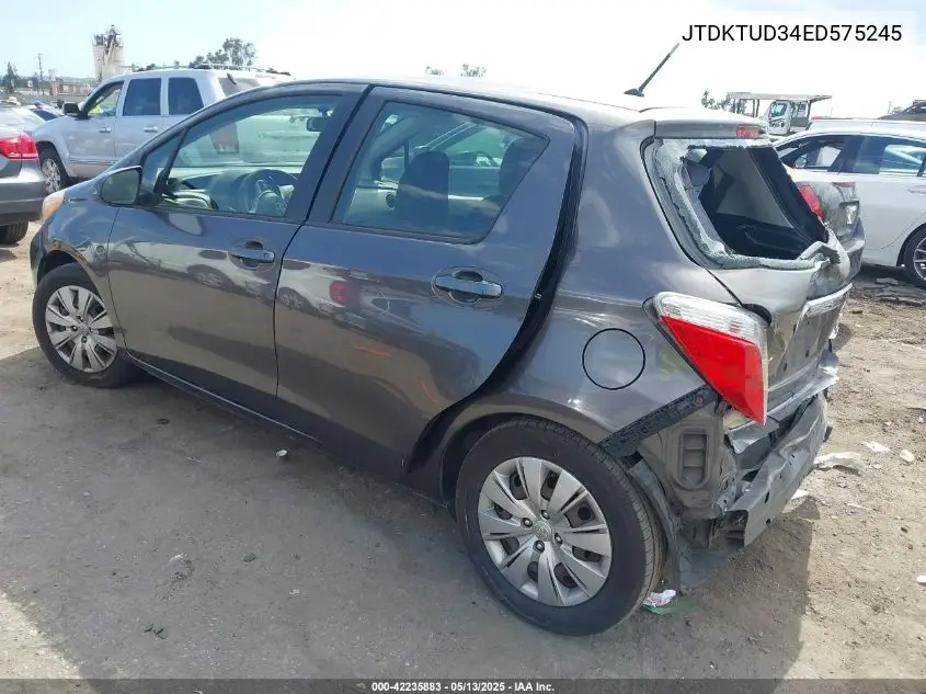 jtdktud34ed575245 JTDKTUD34ED575245 2014 Toyota Yaris Le (Tmc/Cbu Plant)