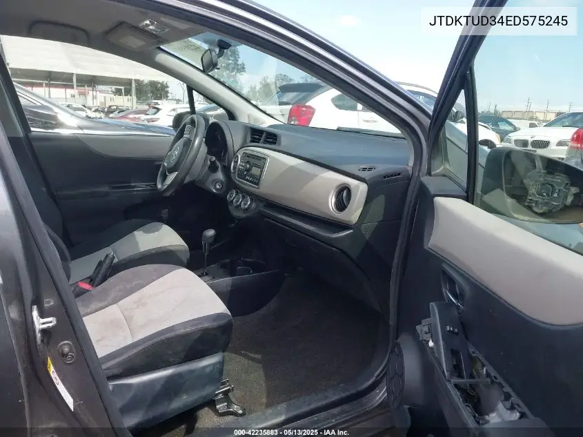 jtdktud34ed575245 JTDKTUD34ED575245 2014 Toyota Yaris Le (Tmc/Cbu Plant)