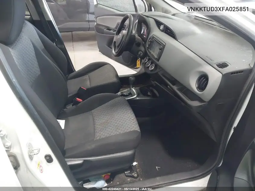 2015 Toyota Yaris L VIN: VNKKTUD3XFA025851 Lot: 42245421