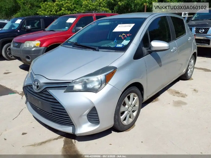 vnkktud3xga060102 VNKKTUD3XGA060102 2016 Toyota Yaris Le