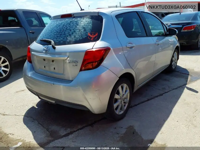 vnkktud3xga060102 VNKKTUD3XGA060102 2016 Toyota Yaris Le