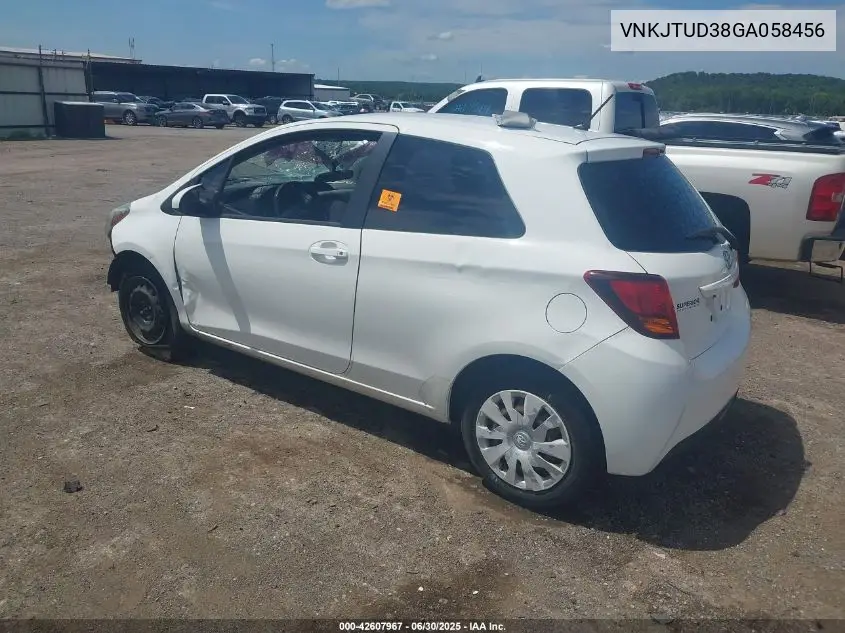 2016 Toyota Yaris L VIN: VNKJTUD38GA058456 Lot: 42607967