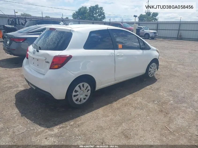 2016 Toyota Yaris L VIN: VNKJTUD38GA058456 Lot: 42607967