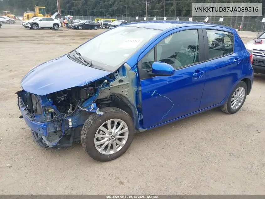 2018 Toyota Yaris Le VIN: VNKKTUD37JA089516 Lot: 42247315