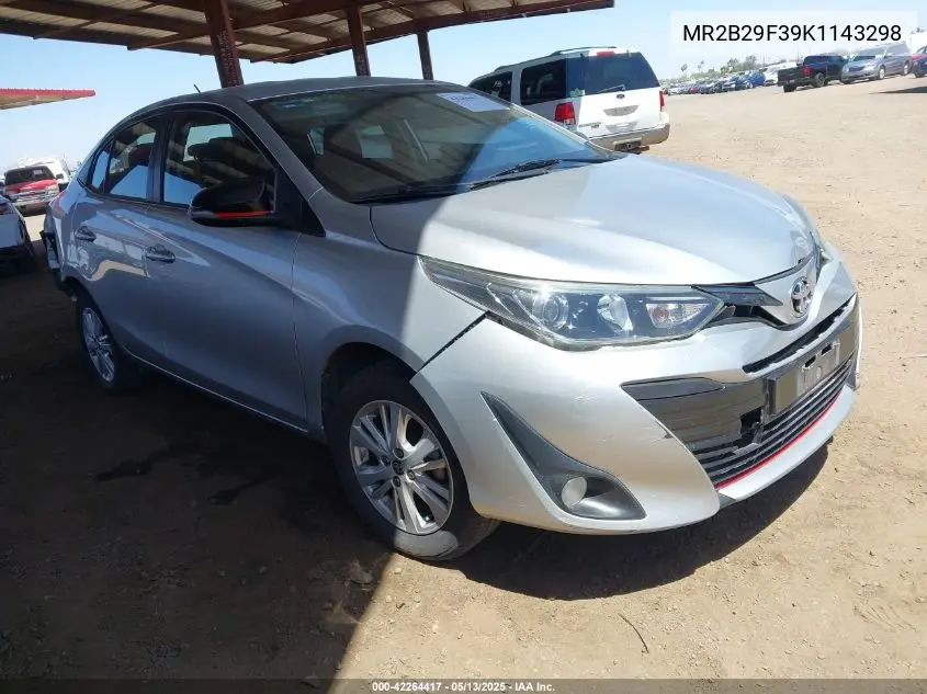 2019 Toyota Yaris VIN: MR2B29F39K1143298 Lot: 42264417