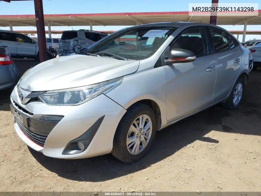2019 Toyota Yaris VIN: MR2B29F39K1143298 Lot: 42264417