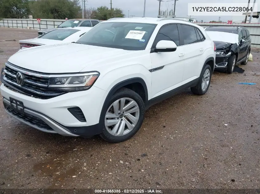 2020 Volkswagen Atlas Cross Sport 3.6L V6 Se W/Technology/3.6L V6 Se W/Technology R-Line VIN: 1V2YE2CA5LC228064 Lot: 41565385