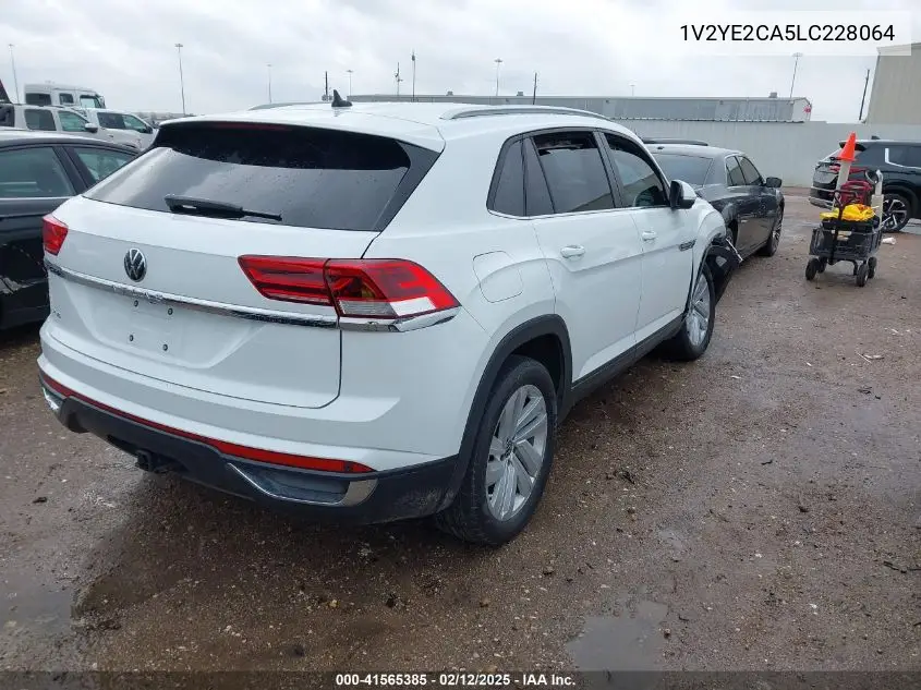 2020 Volkswagen Atlas Cross Sport 3.6L V6 Se W/Technology/3.6L V6 Se W/Technology R-Line VIN: 1V2YE2CA5LC228064 Lot: 41565385