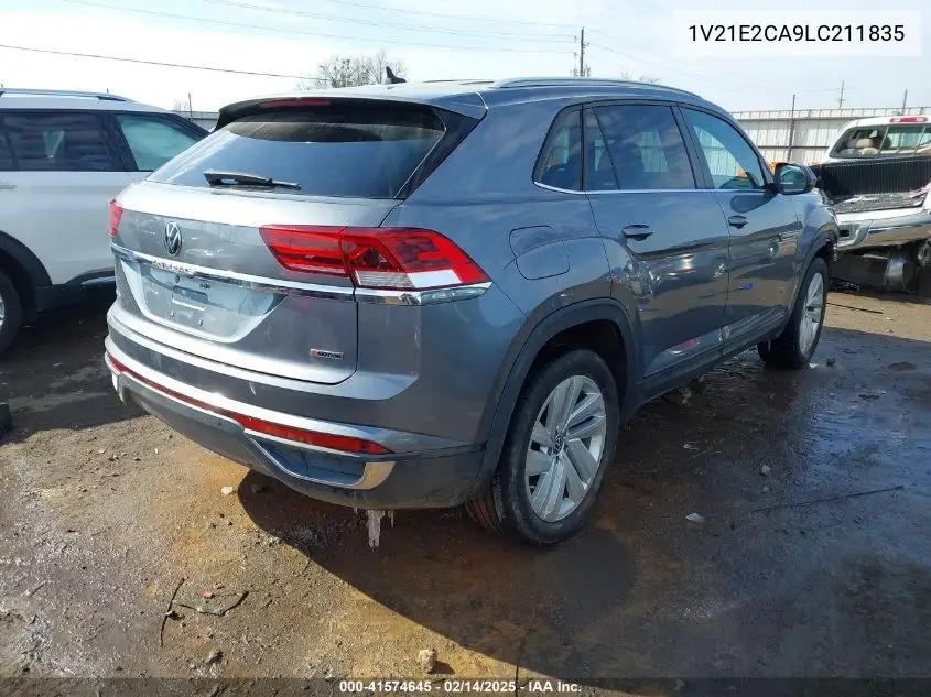 2020 Volkswagen Atlas Cross Sport 3.6L V6 Se W/Technology/3.6L V6 Se W/Technology R-Line VIN: 1V21E2CA9LC211835 Lot: 41574645