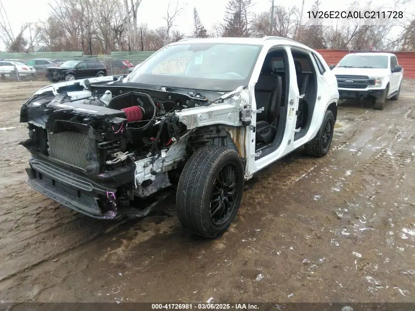 2020 Volkswagen Atlas Cross Sport 3.6L V6 Se W/Technology/3.6L V6 Se W/Technology R-Line VIN: 1V26E2CA0LC211728 Lot: 41726981