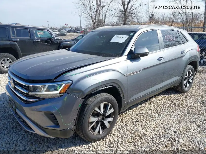 2020 Volkswagen Atlas Cross Sport 2.0T Se VIN: 1V24C2CAXLC203018 Lot: 41800337