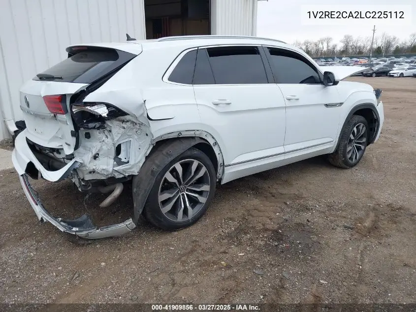 2020 Volkswagen Atlas Cross Sport 3.6L V6 Sel R-Line VIN: 1V2RE2CA2LC225112 Lot: 41909856