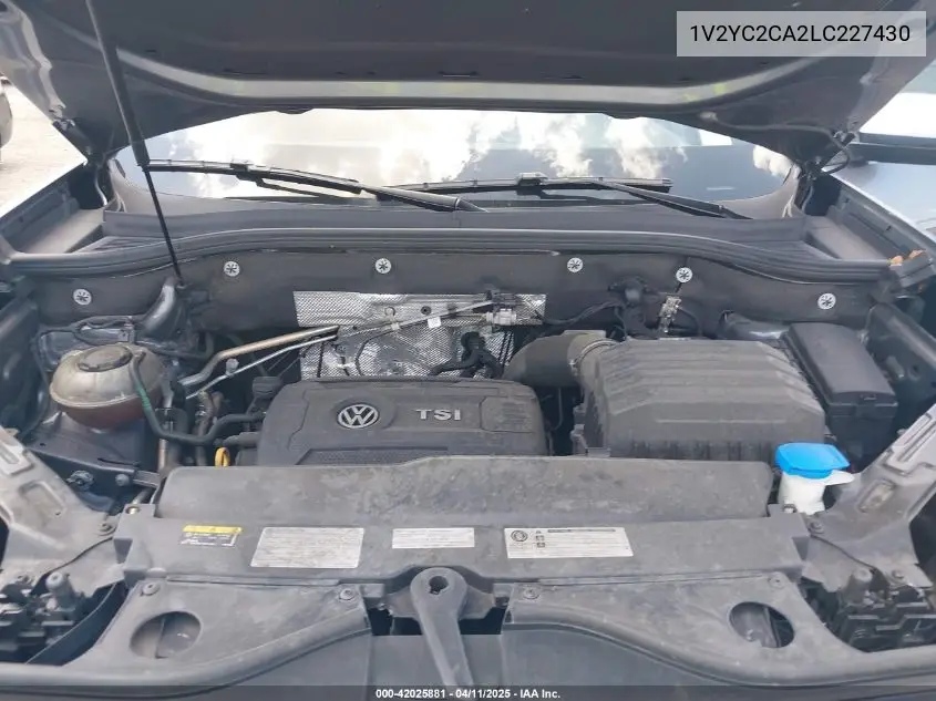 2020 Volkswagen Atlas Cross Sport 2.0T Se W/Technology/2.0T Se W/Technology R-Line VIN: 1V2YC2CA2LC227430 Lot: 42025881