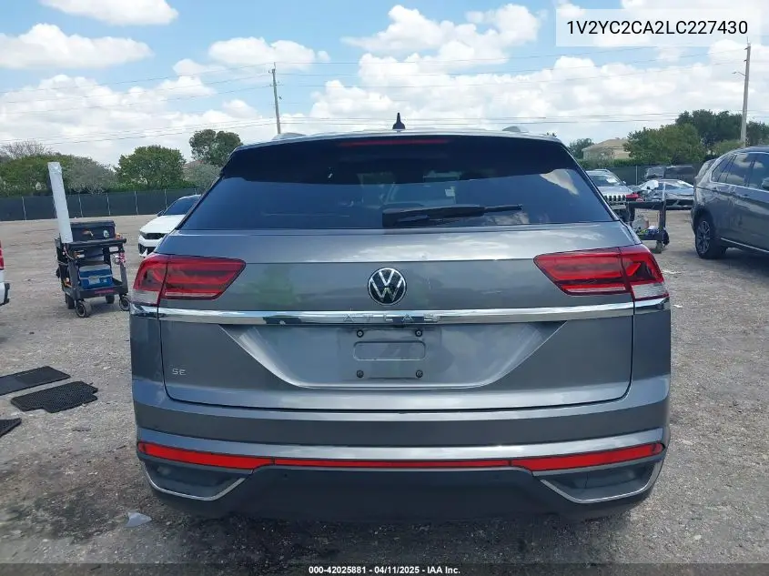 2020 Volkswagen Atlas Cross Sport 2.0T Se W/Technology/2.0T Se W/Technology R-Line VIN: 1V2YC2CA2LC227430 Lot: 42025881