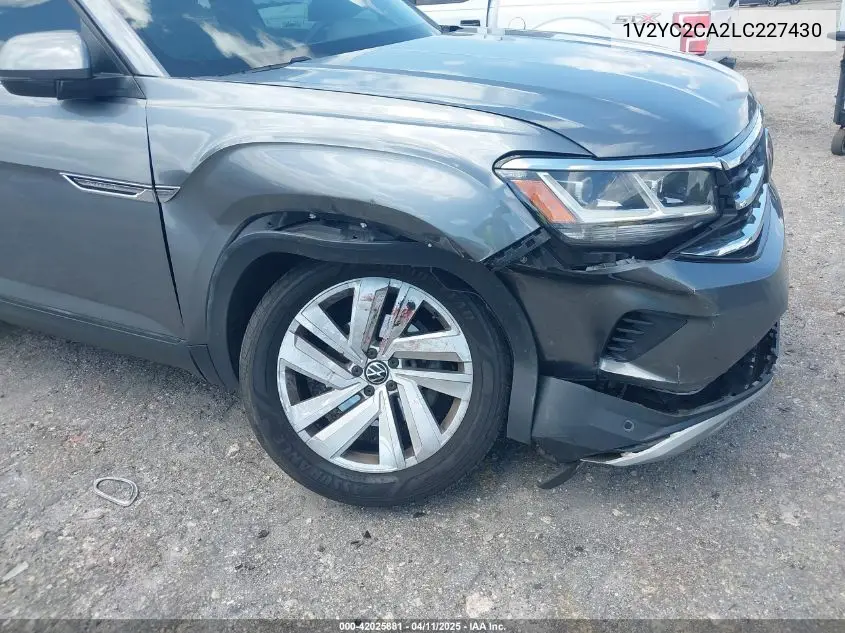 2020 Volkswagen Atlas Cross Sport 2.0T Se W/Technology/2.0T Se W/Technology R-Line VIN: 1V2YC2CA2LC227430 Lot: 42025881