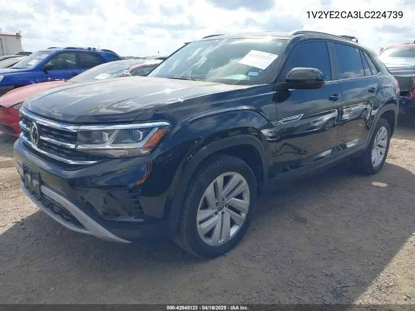 2020 Volkswagen Atlas Cross Sport 3.6L V6 Se W/Technology/3.6L V6 Se W/Technology R-Line VIN: 1V2YE2CA3LC224739 Lot: 42045123