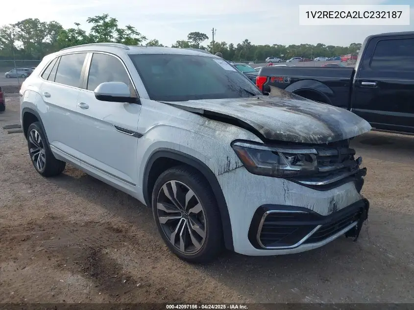 2020 Volkswagen Atlas Cross Sport 3.6L V6 Sel R-Line VIN: 1V2RE2CA2LC232187 Lot: 42097156