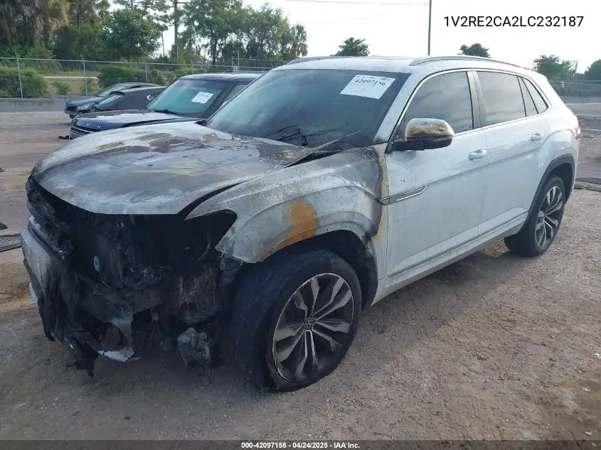2020 Volkswagen Atlas Cross Sport 3.6L V6 Sel R-Line VIN: 1V2RE2CA2LC232187 Lot: 42097156