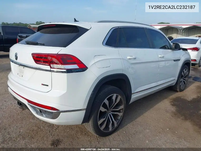 2020 Volkswagen Atlas Cross Sport 3.6L V6 Sel R-Line VIN: 1V2RE2CA2LC232187 Lot: 42097156