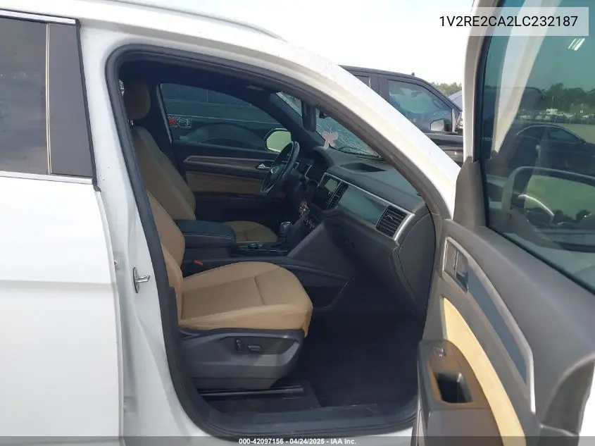2020 Volkswagen Atlas Cross Sport 3.6L V6 Sel R-Line VIN: 1V2RE2CA2LC232187 Lot: 42097156