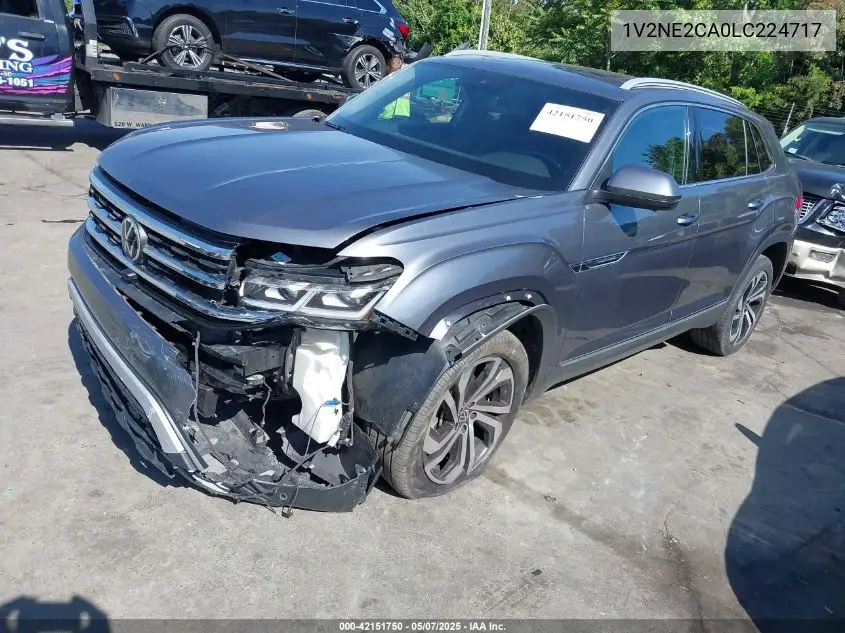 2020 Volkswagen Atlas Cross Sport 3.6L V6 Sel Premium VIN: 1V2NE2CA0LC224717 Lot: 42151750