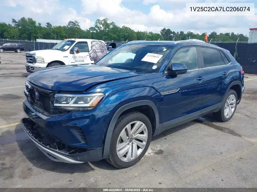 2020 Volkswagen Atlas Cross Sport 2.0T Se W/Technology/2.0T Se W/Technology R-Line VIN: 1V25C2CA7LC206074 Lot: 42220031