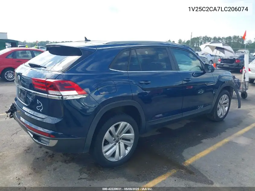 2020 Volkswagen Atlas Cross Sport 2.0T Se W/Technology/2.0T Se W/Technology R-Line VIN: 1V25C2CA7LC206074 Lot: 42220031