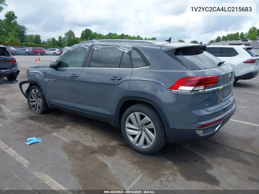 2020 Volkswagen Atlas Cross Sport 2.0T Se W/Technology/2.0T Se W/Technology R-Line VIN: 1V2YC2CA4LC215683 Lot: 42235522
