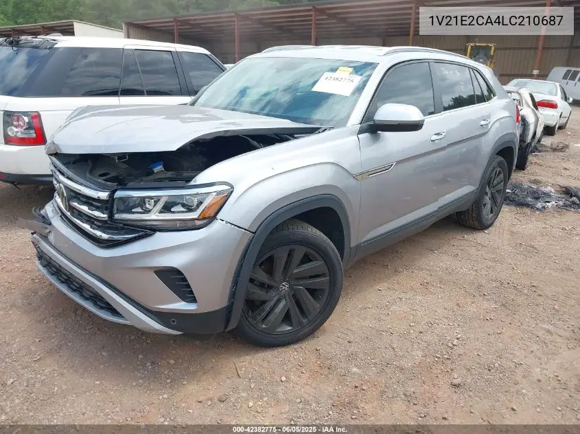 2020 Volkswagen Atlas Cross Sport 3.6L V6 Se W/Technology/3.6L V6 Se W/Technology R-Line VIN: 1V21E2CA4LC210687 Lot: 42382775