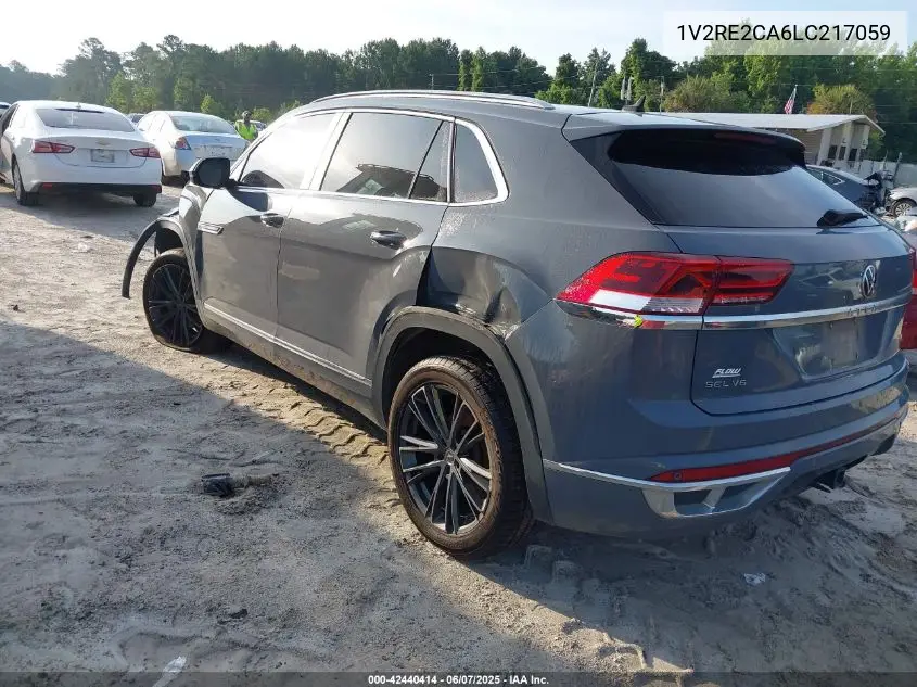 2020 Volkswagen Atlas Cross Sport 3.6L V6 Sel R-Line VIN: 1V2RE2CA6LC217059 Lot: 42440414