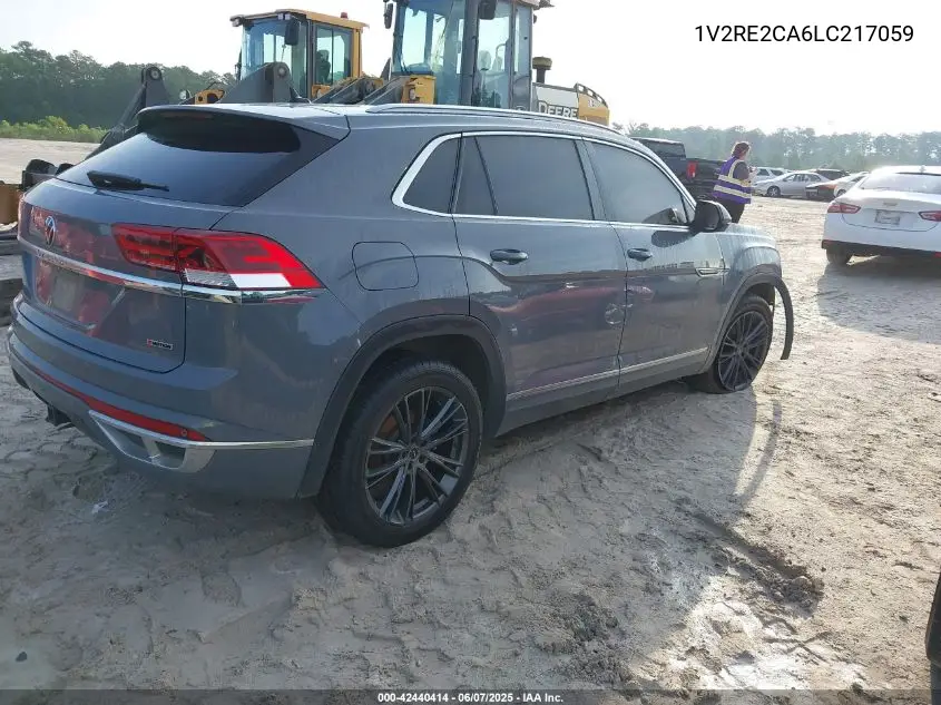 2020 Volkswagen Atlas Cross Sport 3.6L V6 Sel R-Line VIN: 1V2RE2CA6LC217059 Lot: 42440414