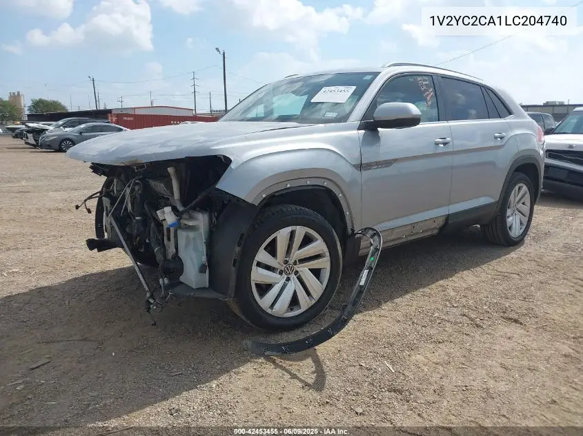 2020 Volkswagen Atlas Cross Sport 2.0T Se W/Technology/2.0T Se W/Technology R-Line VIN: 1V2YC2CA1LC204740 Lot: 42453455