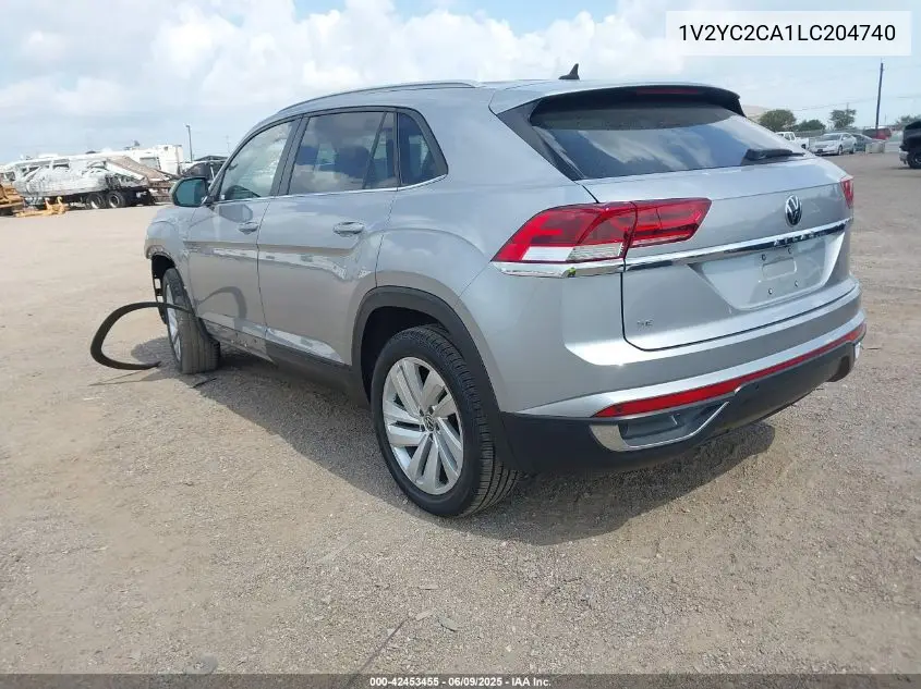 2020 Volkswagen Atlas Cross Sport 2.0T Se W/Technology/2.0T Se W/Technology R-Line VIN: 1V2YC2CA1LC204740 Lot: 42453455