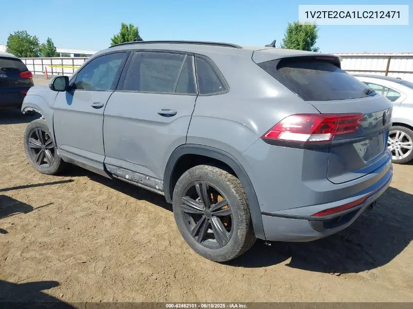 2020 Volkswagen Atlas Cross Sport 3.6L V6 Sel Premium R-Line VIN: 1V2TE2CA1LC212471 Lot: 42462101