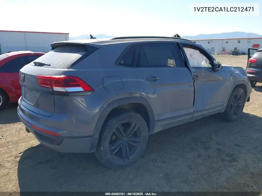 2020 Volkswagen Atlas Cross Sport 3.6L V6 Sel Premium R-Line VIN: 1V2TE2CA1LC212471 Lot: 42462101
