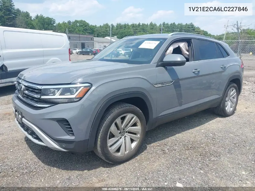 2020 Volkswagen Atlas Cross Sport 3.6L V6 Se W/Technology/3.6L V6 Se W/Technology R-Line VIN: 1V21E2CA6LC227846 Lot: 42486276