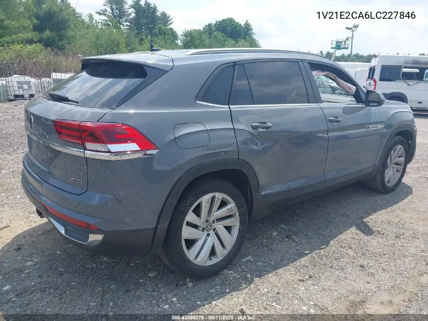 2020 Volkswagen Atlas Cross Sport 3.6L V6 Se W/Technology/3.6L V6 Se W/Technology R-Line VIN: 1V21E2CA6LC227846 Lot: 42486276
