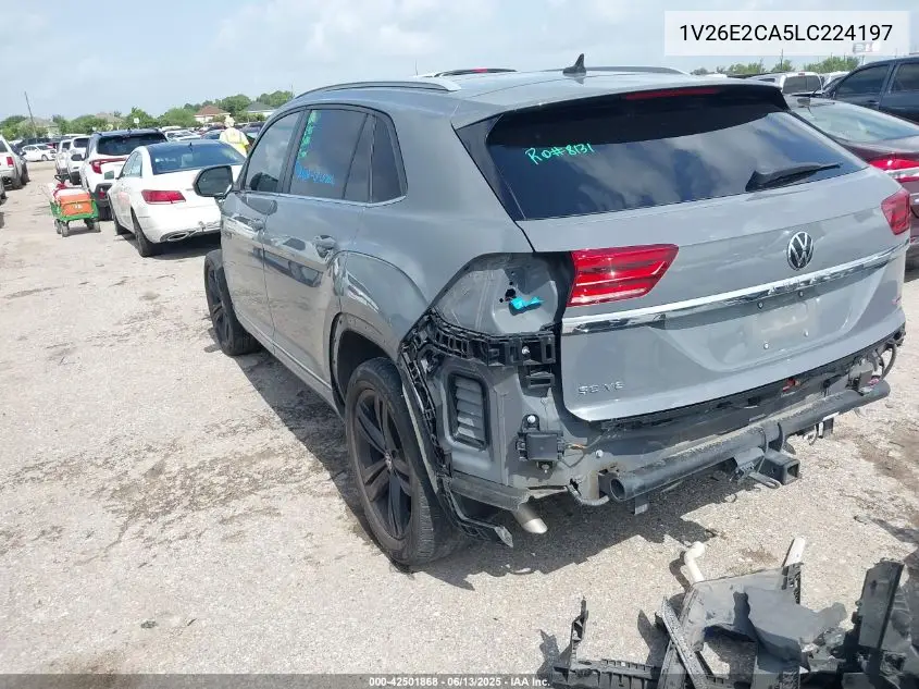 2020 Volkswagen Atlas Cross Sport 3.6L V6 Se W/Technology/3.6L V6 Se W/Technology R-Line VIN: 1V26E2CA5LC224197 Lot: 42501868