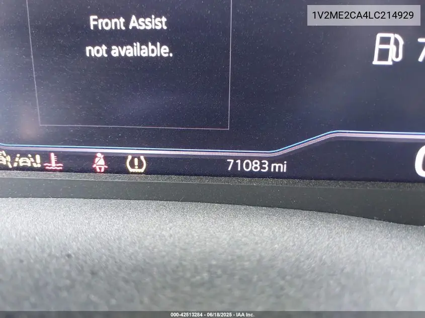 2020 Volkswagen Atlas Cross Sport 3.6L V6 Sel VIN: 1V2ME2CA4LC214929 Lot: 42513284