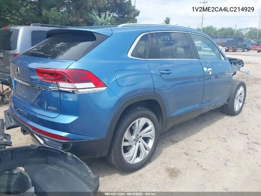 2020 Volkswagen Atlas Cross Sport 3.6L V6 Sel VIN: 1V2ME2CA4LC214929 Lot: 42513284