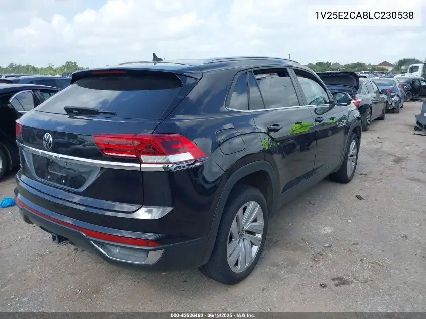 2020 Volkswagen Atlas Cross Sport 3.6L V6 Se W/Technology/3.6L V6 Se W/Technology R-Line VIN: 1V25E2CA8LC230538 Lot: 42526460