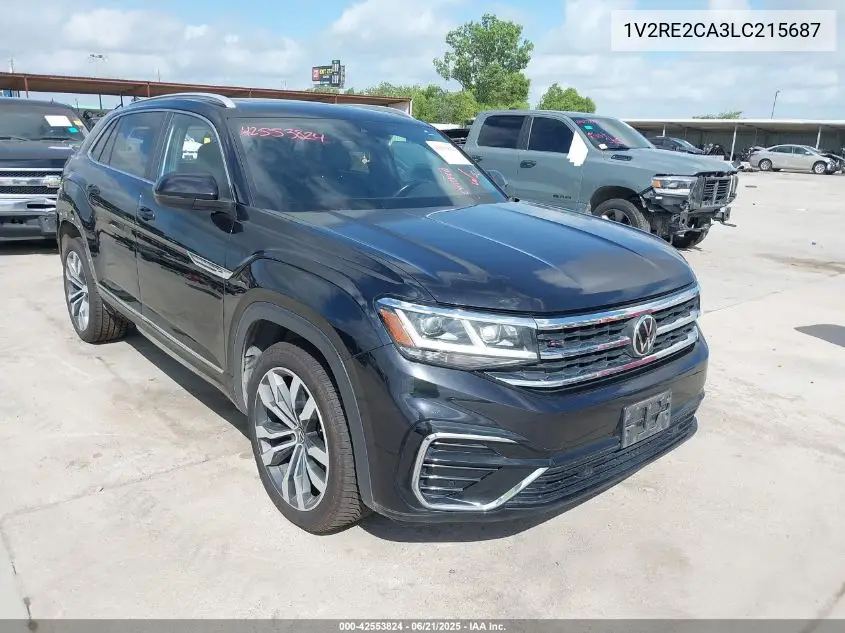 2020 Volkswagen Atlas Cross Sport 3.6L V6 Sel R-Line VIN: 1V2RE2CA3LC215687 Lot: 42553824
