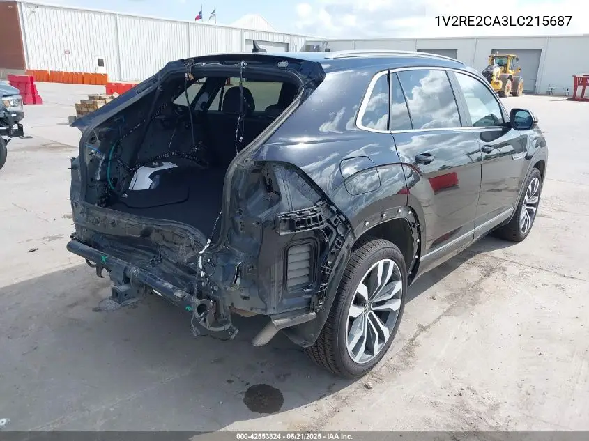 2020 Volkswagen Atlas Cross Sport 3.6L V6 Sel R-Line VIN: 1V2RE2CA3LC215687 Lot: 42553824
