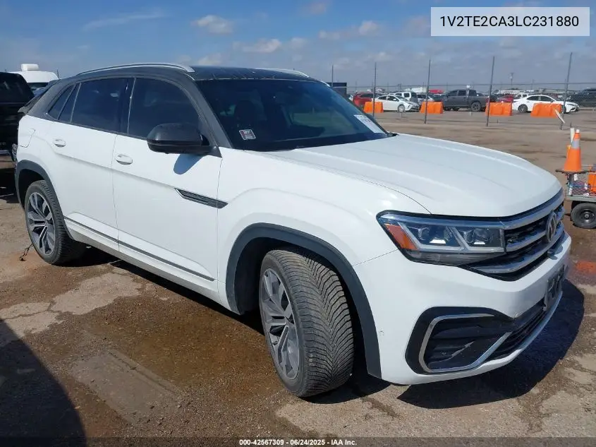 2020 Volkswagen Atlas Cross Sport 3.6L V6 Sel Premium R-Line VIN: 1V2TE2CA3LC231880 Lot: 42567309