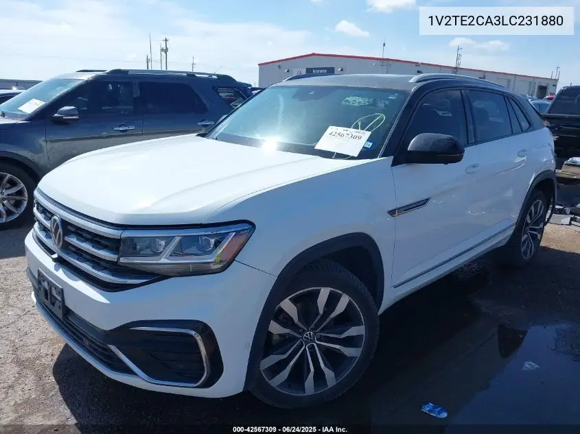 2020 Volkswagen Atlas Cross Sport 3.6L V6 Sel Premium R-Line VIN: 1V2TE2CA3LC231880 Lot: 42567309