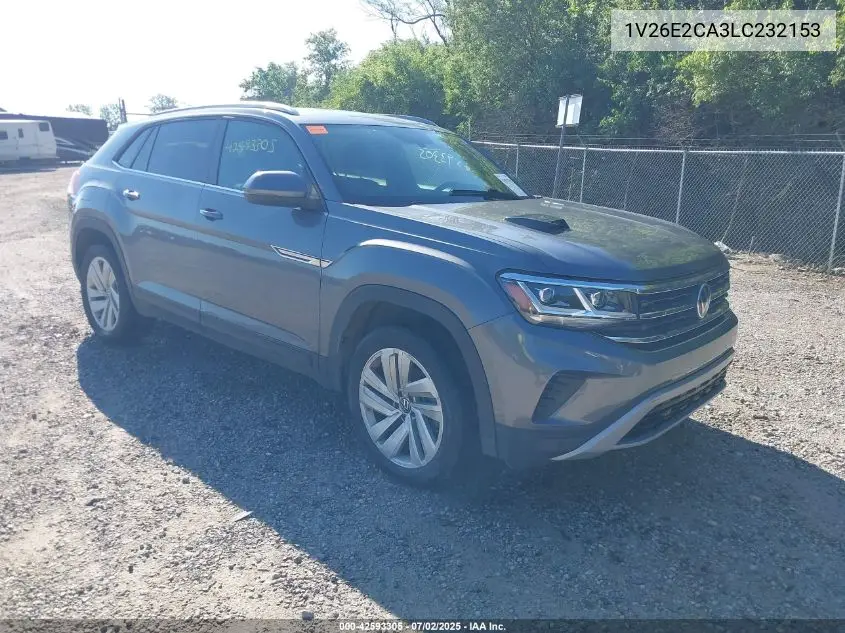2020 Volkswagen Atlas Cross Sport 3.6L V6 Se W/Technology/3.6L V6 Se W/Technology R-Line VIN: 1V26E2CA3LC232153 Lot: 42593305